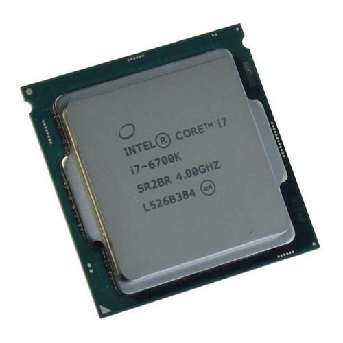 Procesador gamer Intel Core i7-6700K BX80662I76700K de 4 núcleos y  4.2GHz de frecuencia con gráfica integrada