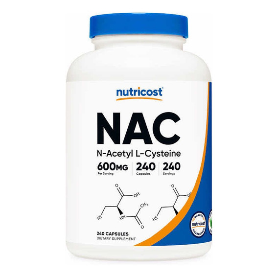 Original Nutricost Nac (n-acetyl L-cysteine) 600mg, 240 Cap