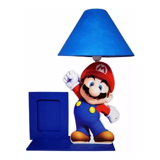  Lámpara De Buro Mario Bros Con Portaretrato