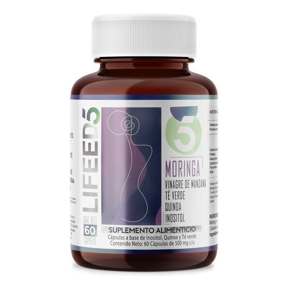 Capsulas Moringa Inositol Vinagre De Manzana Teverde Lifeed5