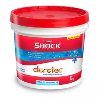 Cloro Shock Polvo Clorotec Disolución Instantánea 5kg