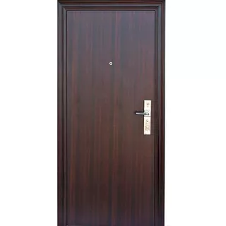 Puerta Seguridad Multianclaje 2050x860x70 Color Simil Madera