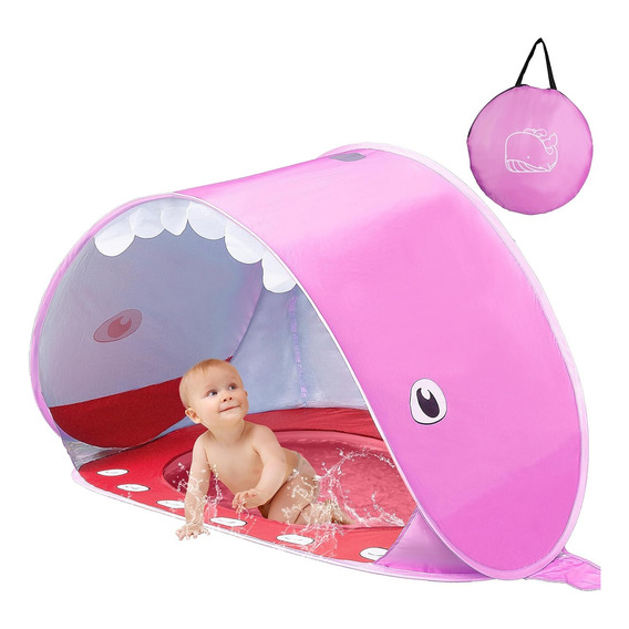 Carpa De Playa Para Bebe Con Piscina Toldo Filtro Uv