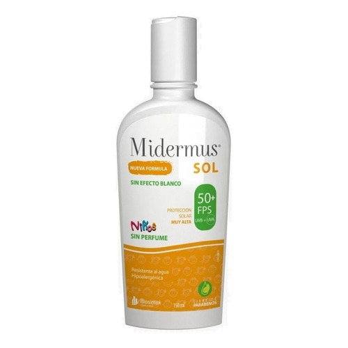 Midermus Protector Solar Niños Emulsion Fps 50 X 150 Ml