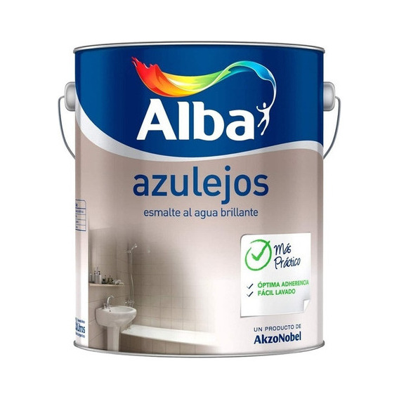 Pintura Para Azulejos Alba X 0,9 Lts Acabado Insuperable Mm