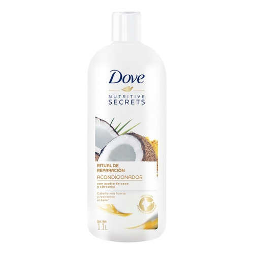 Acondicionador Dove Con Aceite De Coco Y Cúrcuma Dove 1.1l