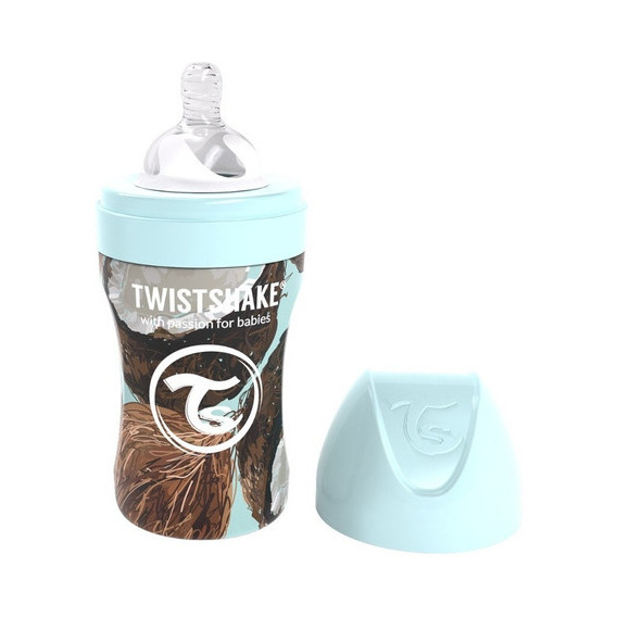 Mamadera Twistshake De Acero Inoxidable 260ml Color Coco