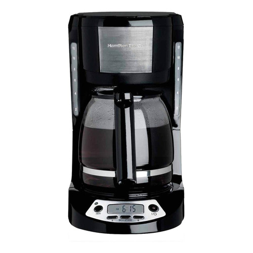 Cafetera Hamilton Beach 49615 automática negra de filtro 120V