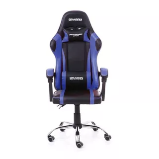 Silla Gamer Dragon War Ne-462a Reforzada 120kg Negro/azul.