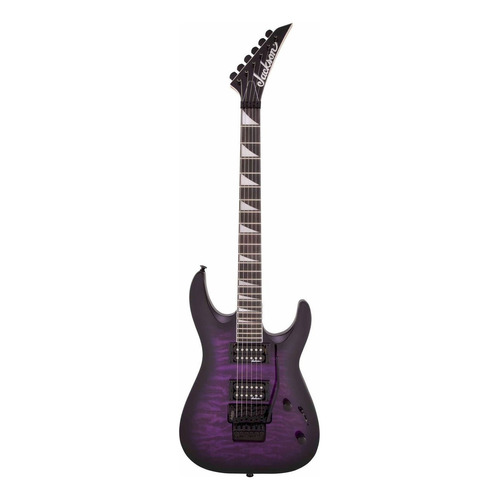 Guitarra eléctrica Jackson JS Series JS32 DKA dinky de álamo transparent purple burst brillante con diapasón de amaranto