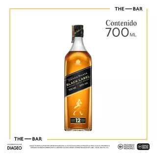 Whisky Johnnie Walker Black Label Sello - mL a $204