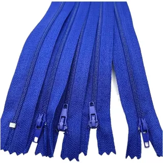 Cremallera Azul Nylon # 3 De 20 Cm Paquete X 100 Unidades