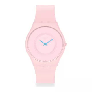 Swatch Reloj Pulsera Caricia Rosa Movimiento Cuarzo