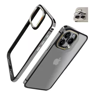 Capa Bumper Borda Metal Protege Câmera Para iPhone 15 Pro