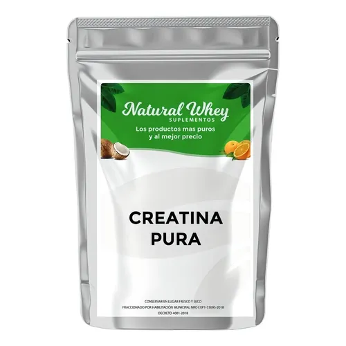 Creatina Pura 500g Natural Whey Monohidratada Micronizada