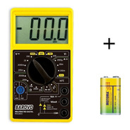 Tester Multimetro Voltimetro Digital Amperimetro + Bateria 
