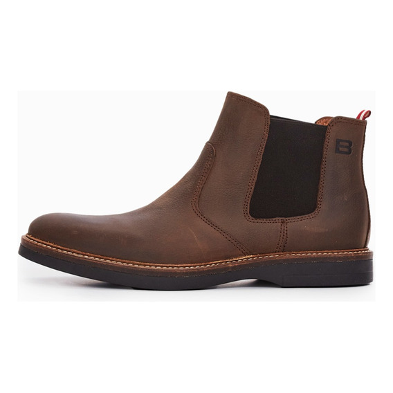 Bota De Cuero Marron Clup Hombre Boating