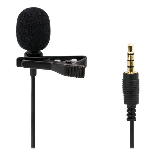 Microfono Solapa Lavalier 3.5 Aux Philco La224 / Tecnocenter Color Negro