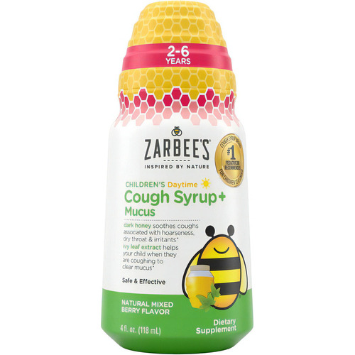 Zarbees Cough Syrup Mucus Children's Jarabe Para La Tos Día