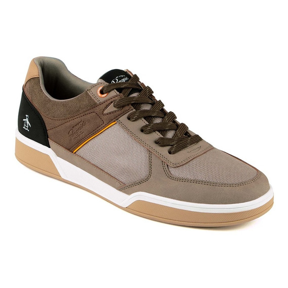 Tenis Original Penguin Style Hank Hombre Color Cafe Oscuro 