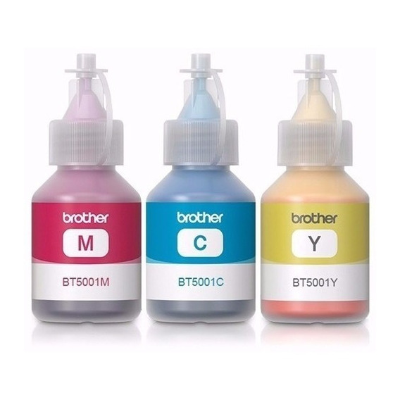 Tinta Original Pack Brother X3 5001 Colores Dcp- T500 T300