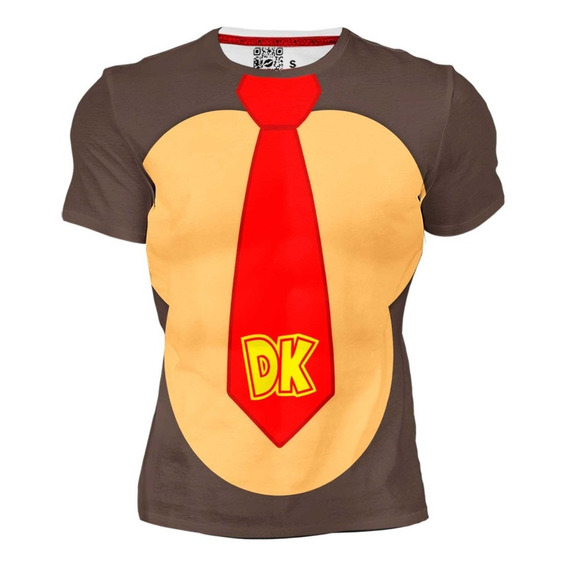 Playera Sublimada Full Print Disfraz Caricatura Donkey Kong