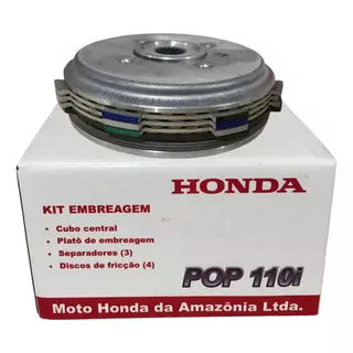 Kit Embreagem Pop 110i Original Honda 