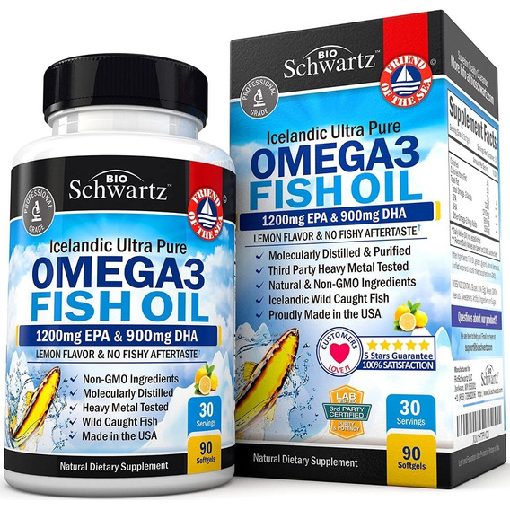 Omega 3 Bioschwartz 1200 Mg Epa + 900 Mg Dha Aceite Pescado