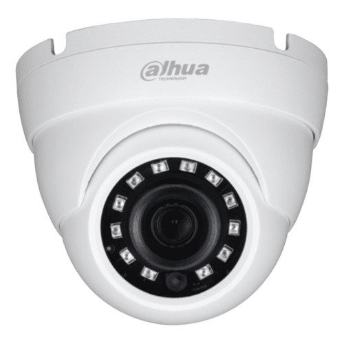 Dahua Cámara Domo Eyeball HDW1801M Resolución 8MP 4K Lente de 2.8 mm 105 Grados de Apertura IR Inteligente de 30 Mts Metálica WDR Real de 120 dB Múltiples Formatos de Video Protección IP67 Blanca