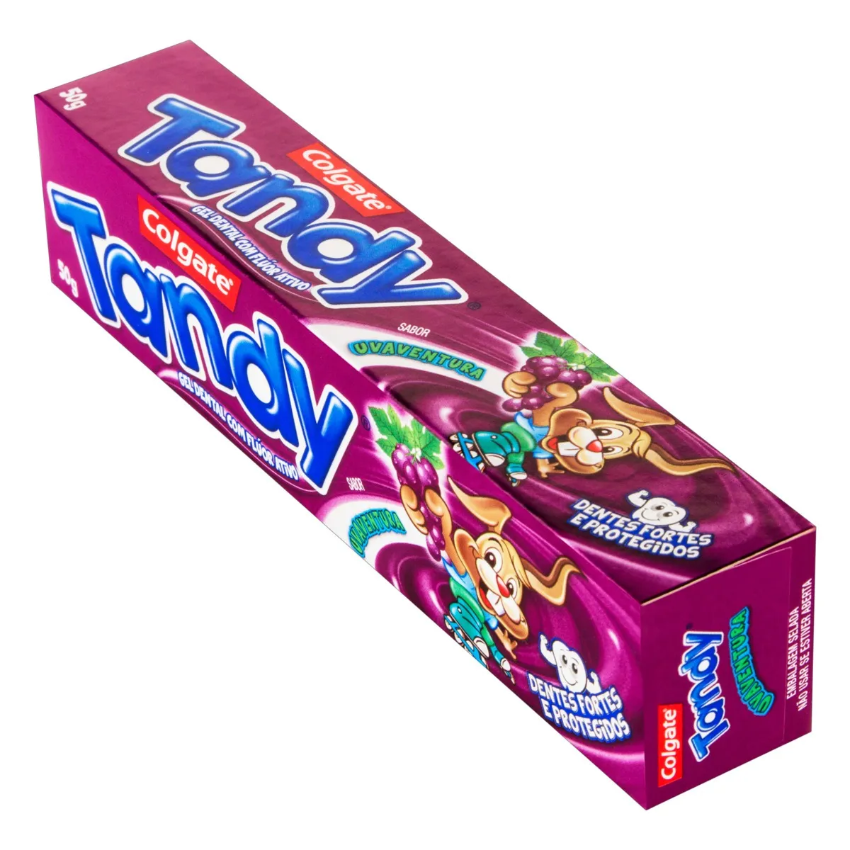 Pasta de dentes infantil Colgate Tandy Uvaventura em gel sem glúten 50 g 2