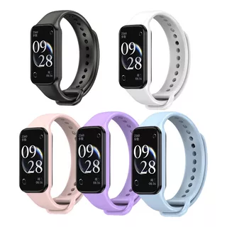 5pz Correa Silicón Para Redmi Smart Band 2 De Flexible