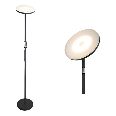 Lampara Velador De Pie Led Prime 30w Negra Luz Cct Tbcin Negro