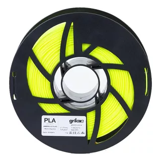 Filamento 3d Pla Grilon3 De 1.75mm Y 1kg Amarillo Flúo