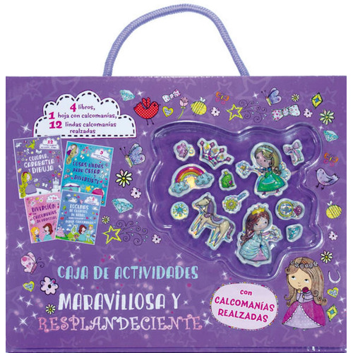 4 Libros De Actividades Con Stickers De Princesas Maravilla