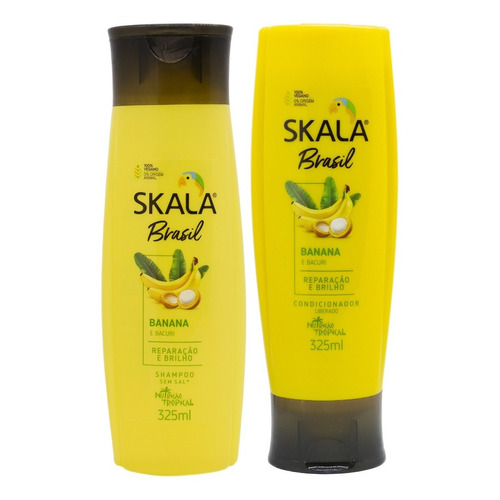 Skala Banana Shampoo + Acondicionador Vegano Brillo X 325ml