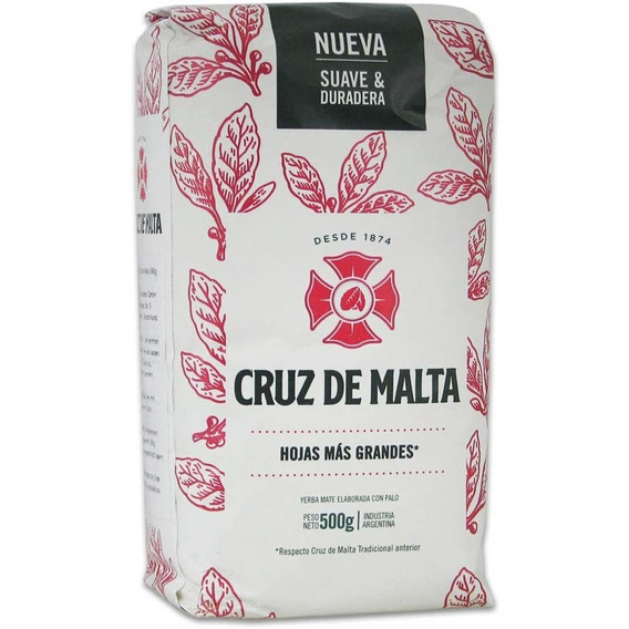 Yerba Mate Cruz De Malta Tradicional 500g Pack De 4