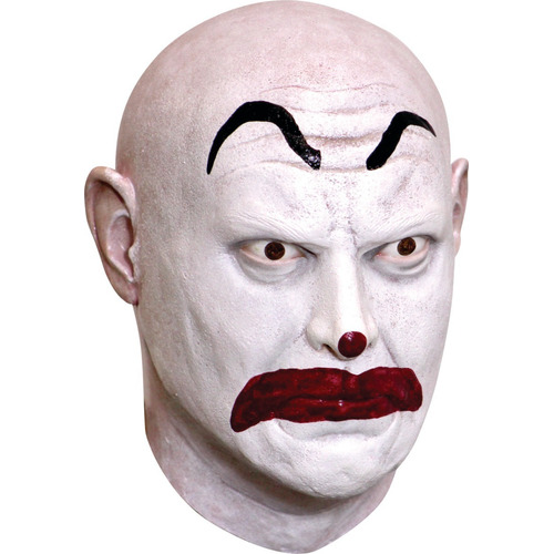 Máscara De Payaso Asesino Macchete Clown Town Halloween Color Blanco