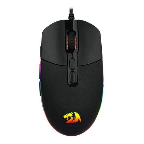 Mouse gamer de juego Redragon  Invader M719-RGB negro