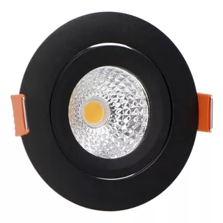 Downlight Embutir Led 5w Direccionable Negro  - Unilux