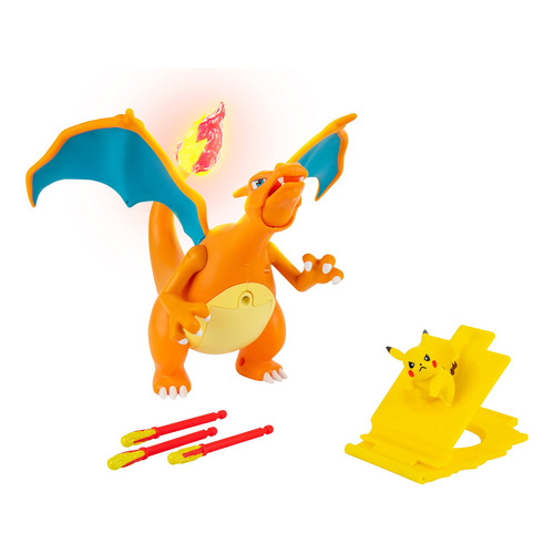 Pokemon Figura De Charizard Deluxe Luz Y Sonido