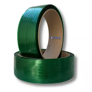 2 Fitas Fita Pet 16mm Arquear Arqueação Verde Rolo Com 10kg 