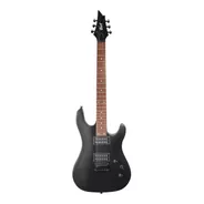 Guitarra Eléctrica Cort Kx Series Kx100 De Tilo Metallic Black Con Diapasón De Jatoba