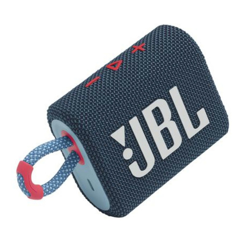 Parlante JBL Go 3 portátil con bluetooth waterproof  blue y pink