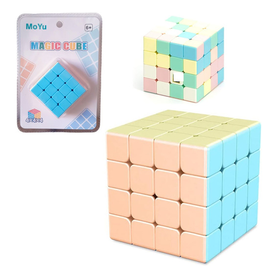 Cubo Magico Rubik Moyu Pastel 4x4x4 Velocidad Profesional