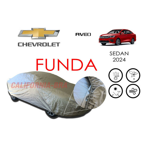 Funda Cubierta Lona Cubre Chevrolet Aveo Sedan 2024