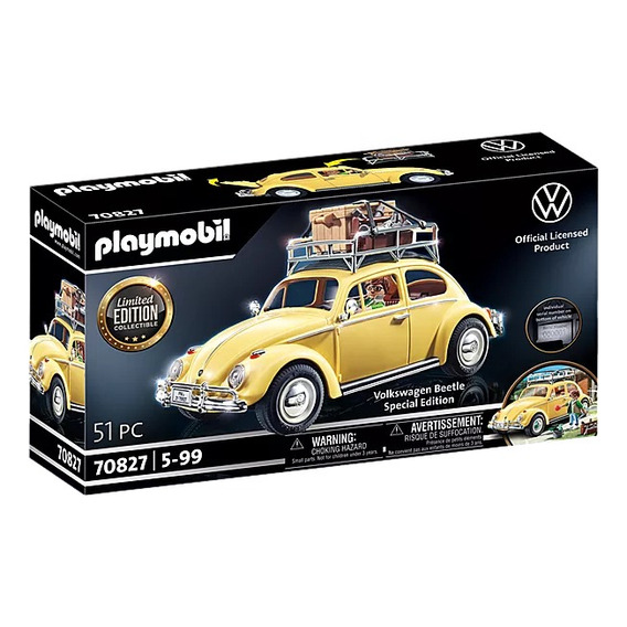 Figura Armable Playmobil Volkswagen Beetle Edición Especial Cantidad de piezas 51