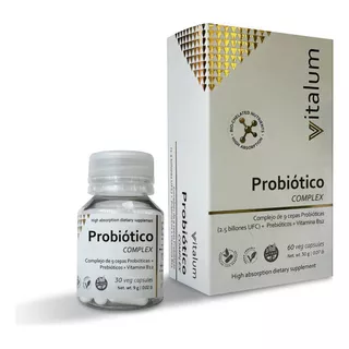 Probiotico 9 Cepas +prebioticos+vitamina B12 Vitalum 30 Caps Sabor Sin Sabor
