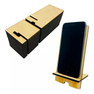 20 Dock Bases De Madera Mdf Celular iPhone Corte Laser