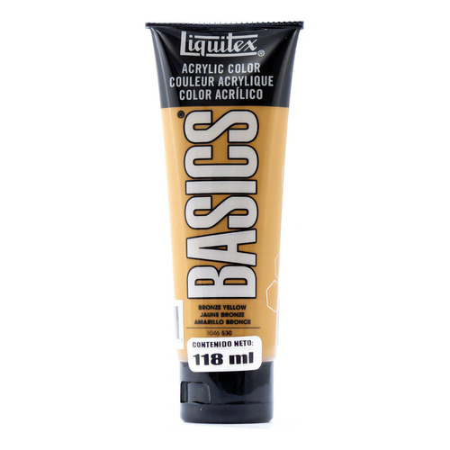 Pintura Acrílico Liquitex Basics 118ml Color Amarillo Bronce