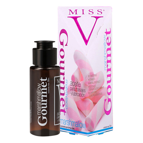 Miss V Gourmet gel íntimo saborizado para masajes sabor malvavisco